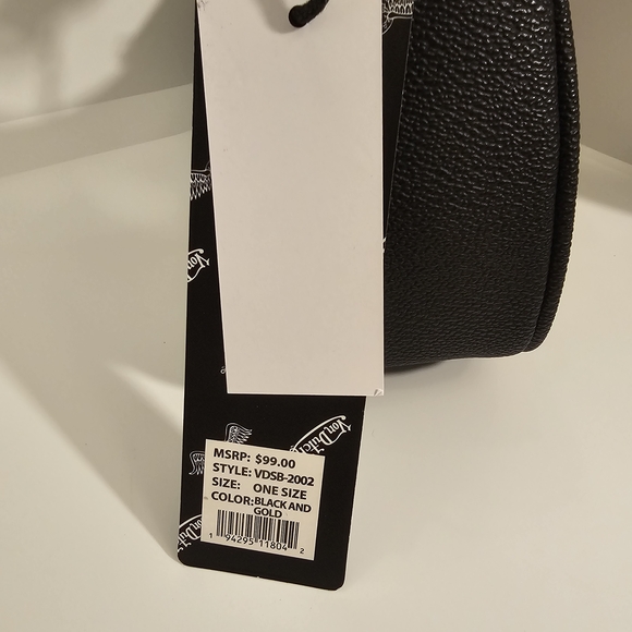 Limited Von Dutch Black and Gold Shoulder Bag  NWTs - Picture 6 of 6